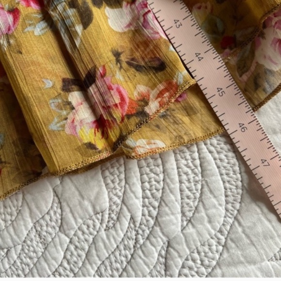 O.P.T Anthropologie Floral three tier midi dress - Picture 3 of 3